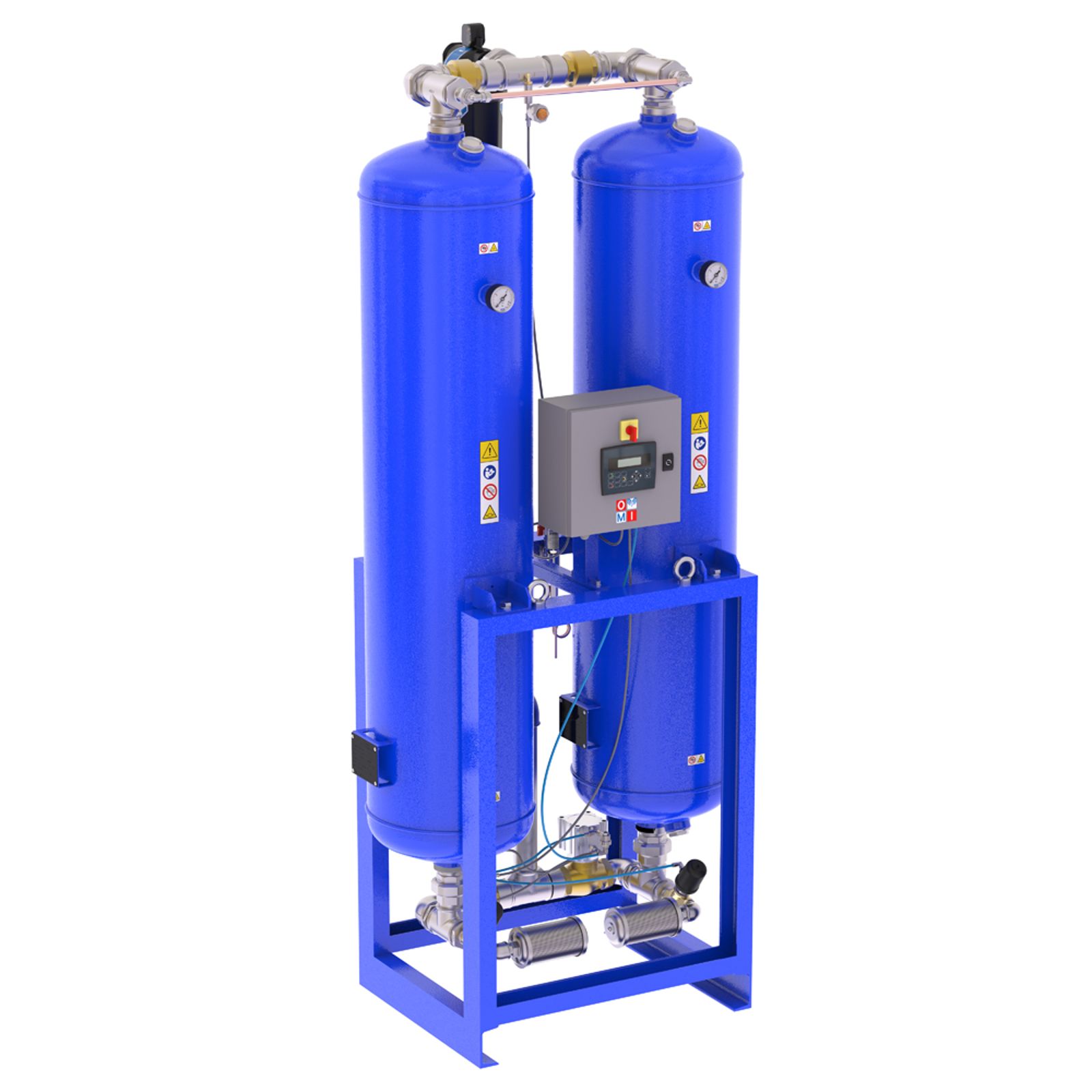 Adsorption air dryers hla series product image 3 on white background| compressed air treatment | OMI