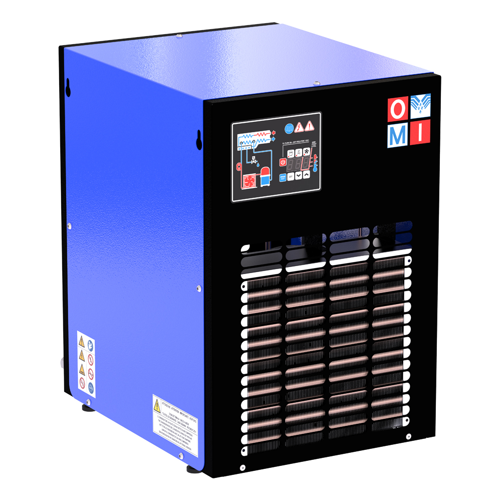 Refrigeration air dryers dolomite dryers product image 3 on white  background| compressed air treatment | OMI