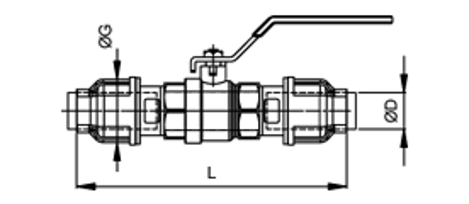 Compressed air tubes fittings and valves valves technical drawing 18| piping system | OMI