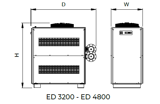 ED 3200-4800 Dimensions Technical drawing