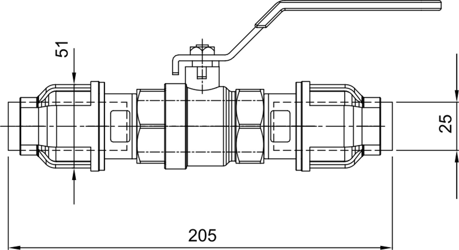 Compressed air tubes fittings and valves valves technical drawing 7| piping system | OMI