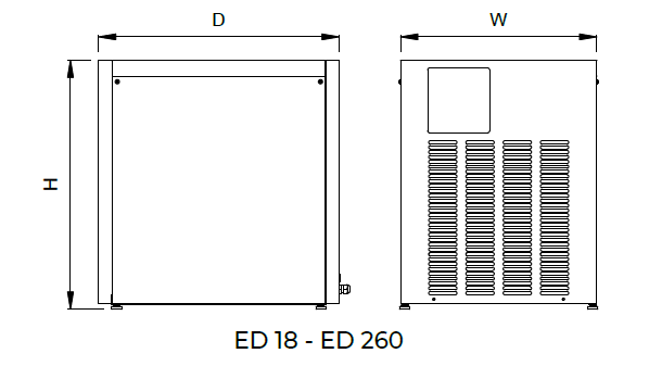 ED 18-260 Dimensions Technical drawing