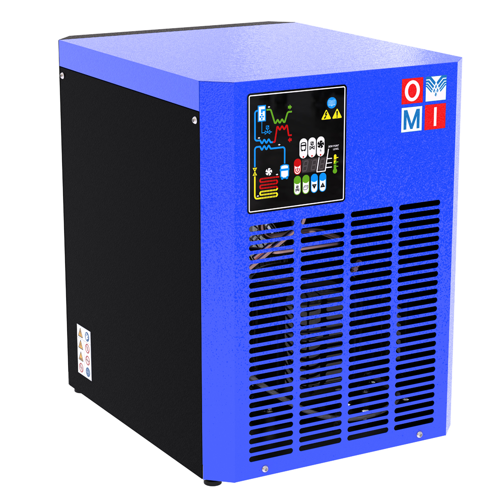 Refrigeration air dryers high pressure refrigeration dryers product image 2 on white  background| compressed air treatment | OMI