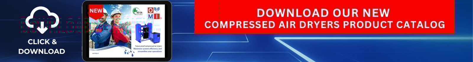 OMI Compressed Air Dryers Literature Banner EN