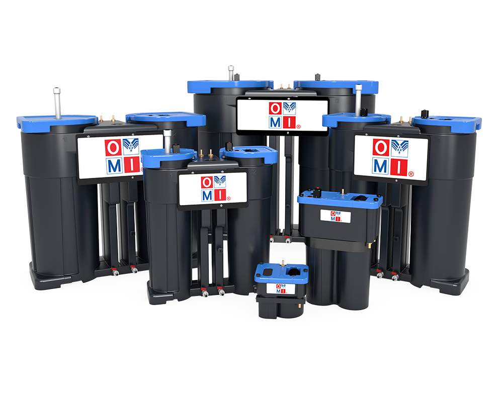OMI Ecoplus water oil separator product family for compressed air condensate treatment
