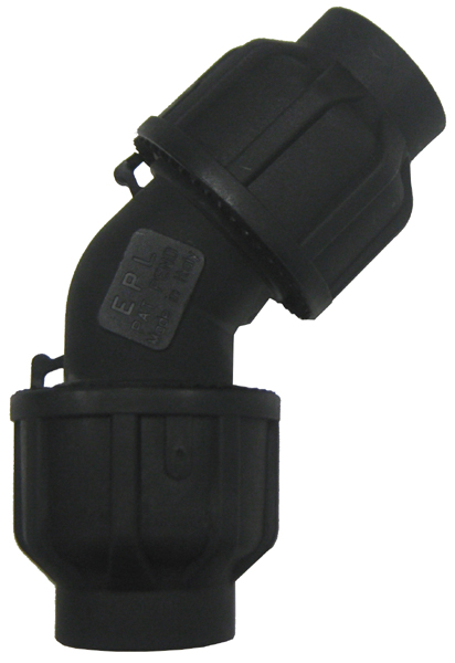 Compressed air tubes fittings and valves elbows product image 2 on white  background| piping system  | OMI
