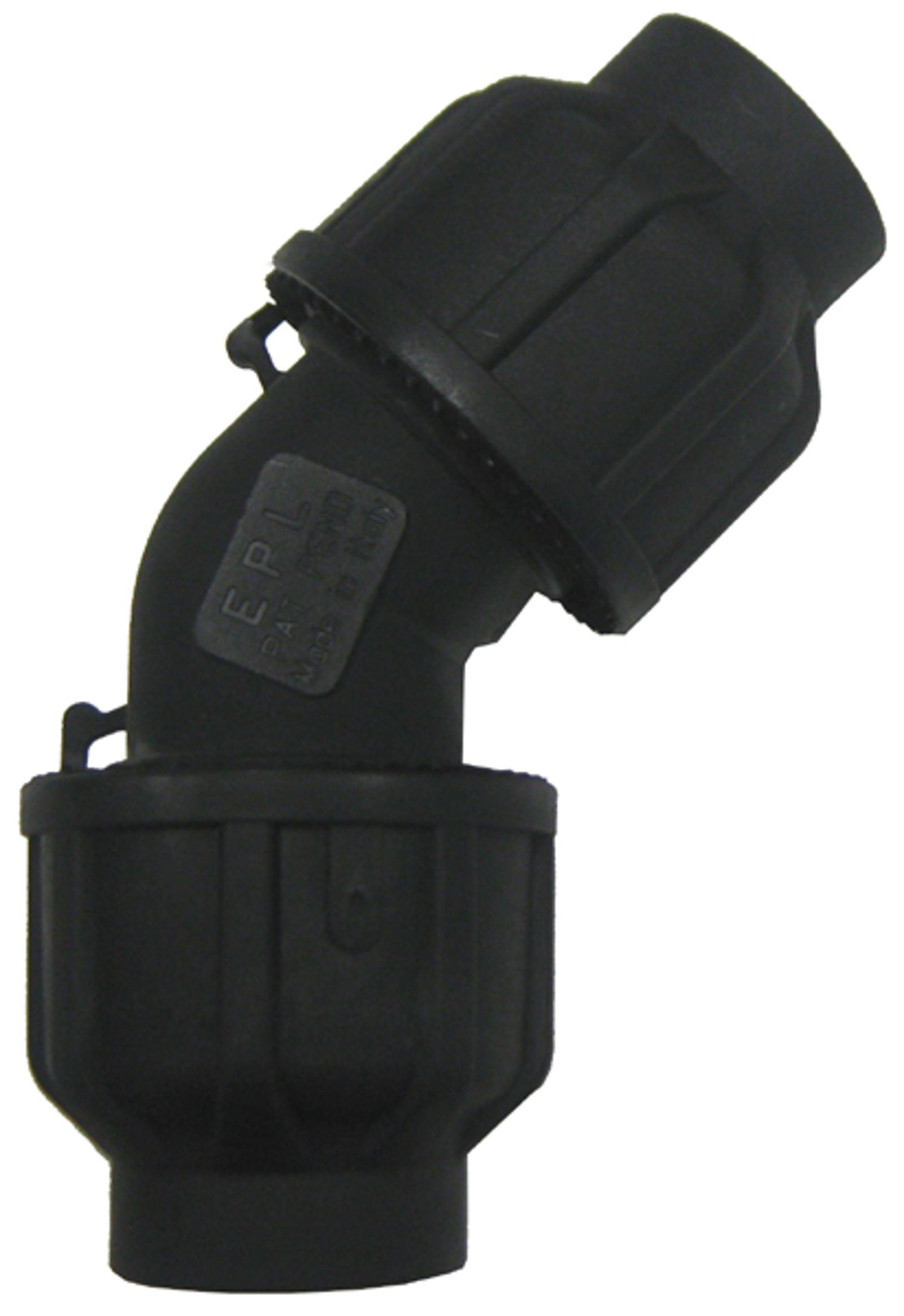 Compressed air tubes fittings and valves elbows product image 2 on white background| piping system | OMI