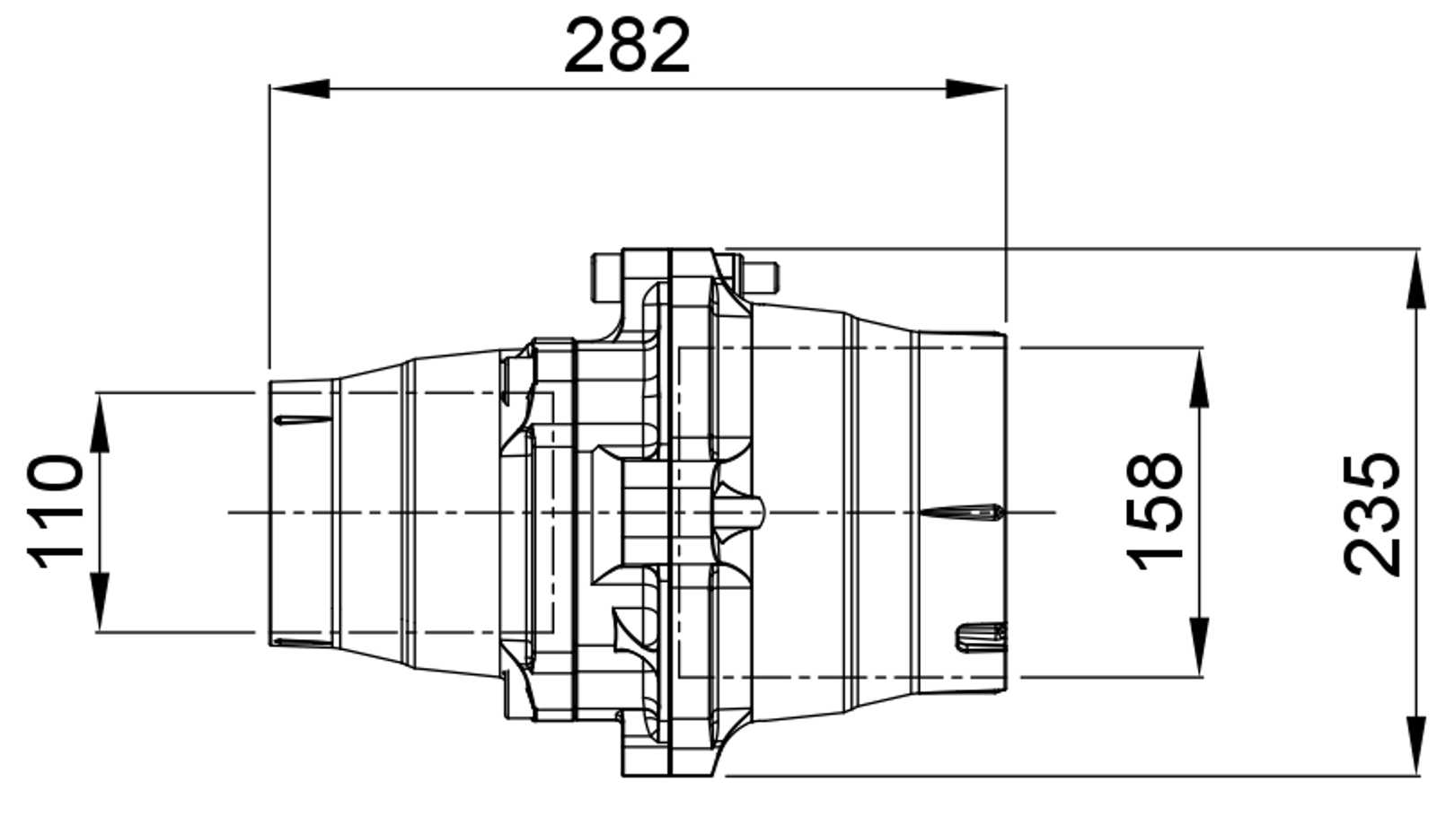 Compressed air tubes fittings and valves reducing technical drawing 6| piping system | OMI