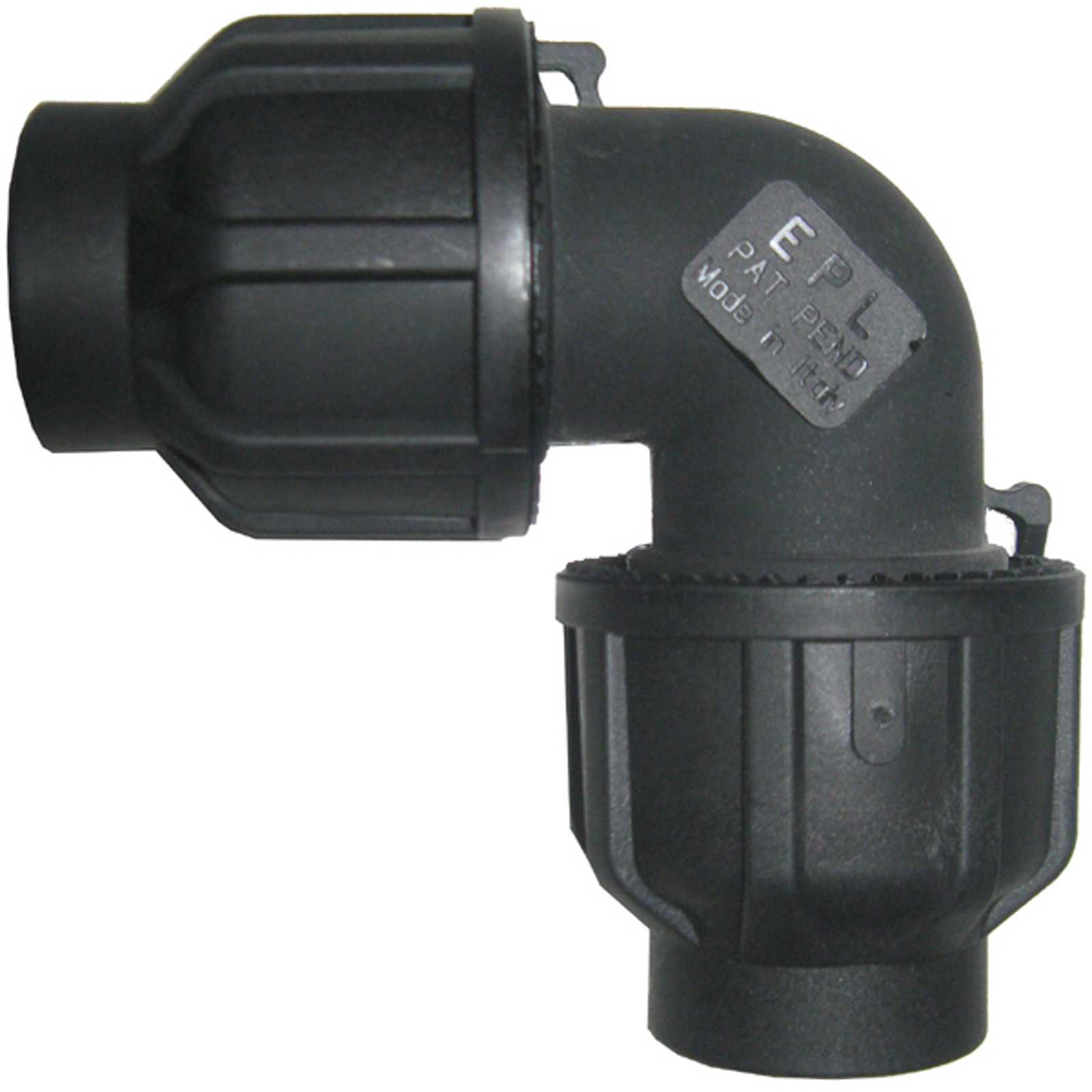 Compressed air tubes fittings and valves elbows product image 1 on white background| piping system | OMI