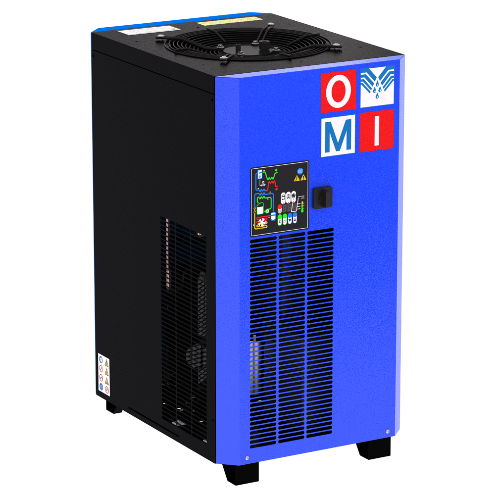 Refrigeration air dryers energy saving dryers product image 3 on white  background| compressed air treatment | OMI