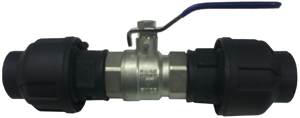 Compressed air tubes fittings and valves valves product image 1 on white  background| piping system  | OMI
