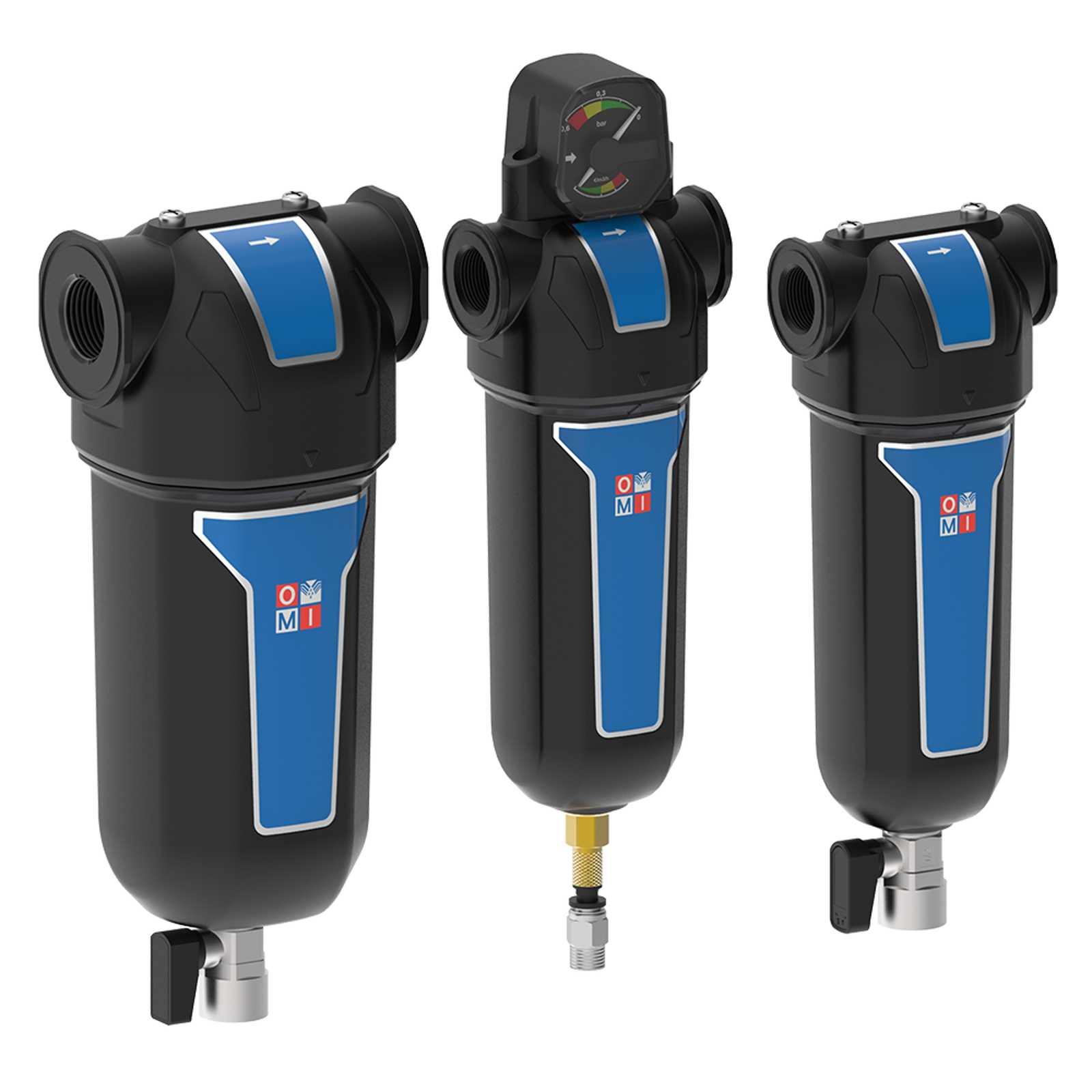 Range of Alps Series filters; multiple configurations with PDT option and condensate drain