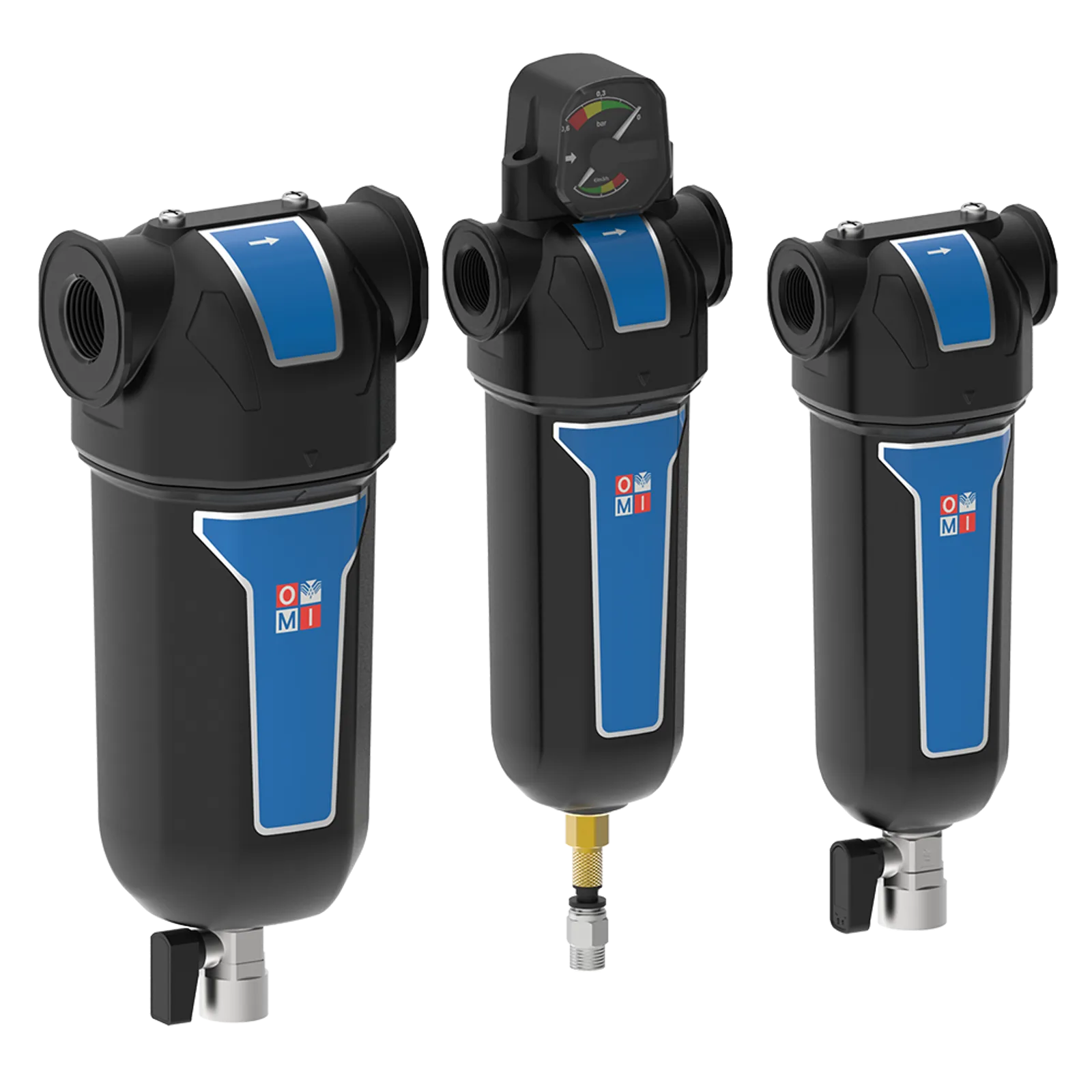 Range of Alps Series filters; multiple configurations with PDT option and condensate drain