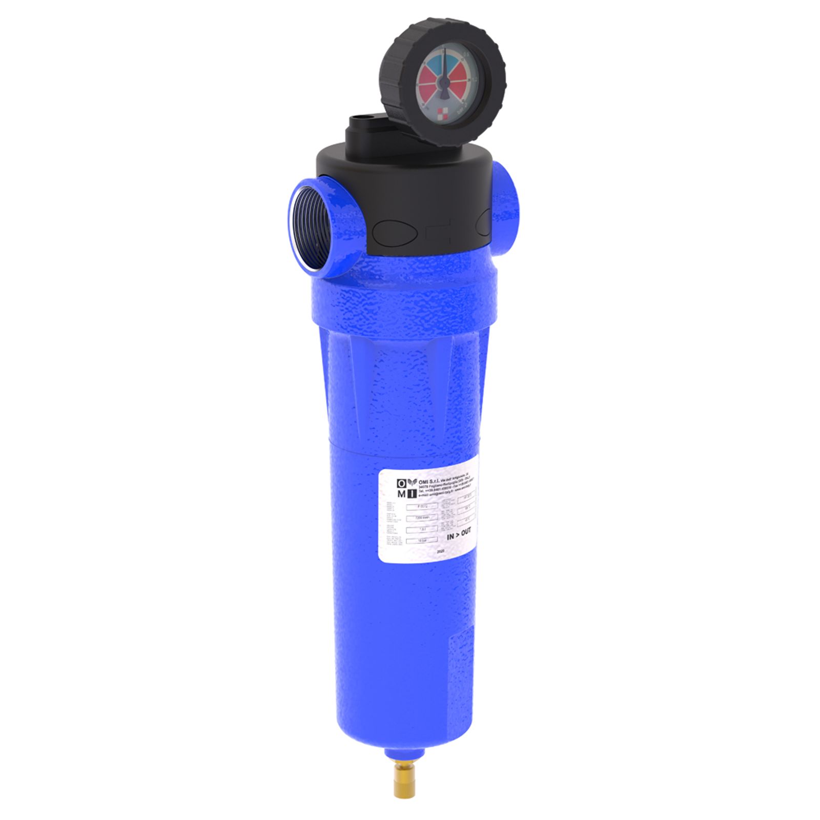 Compressed air filters f series product image 3 on white background| compressed air treatment | OMI