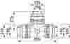 Compressed air tubes fittings and valves tee technical drawing 8| piping system  | OMI