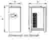 Essiccatori ad aria a refrigerazione per alta pressione - Disegno tecnico 2 | Trattamento aria compressa | OMI