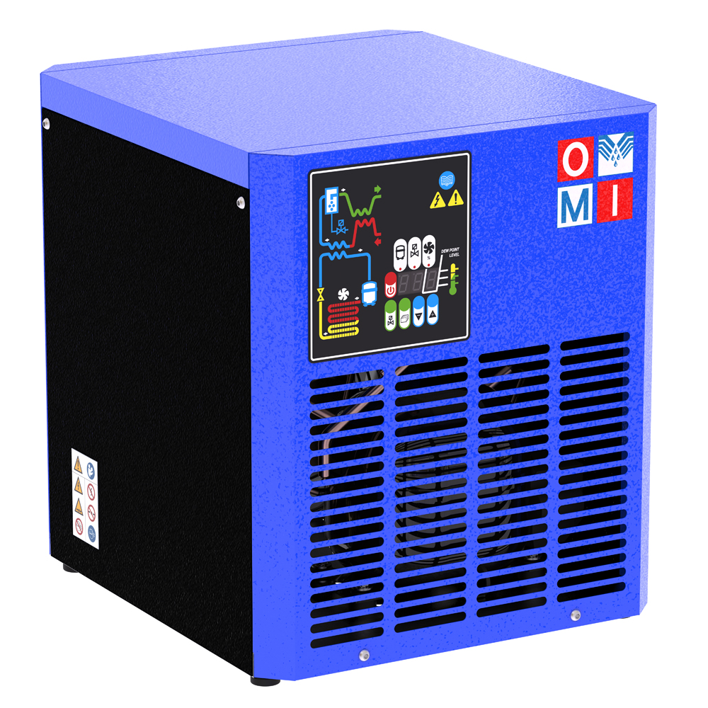 Refrigeration air dryers easy dryers product image 4 on white  background| compressed air treatment | OMI