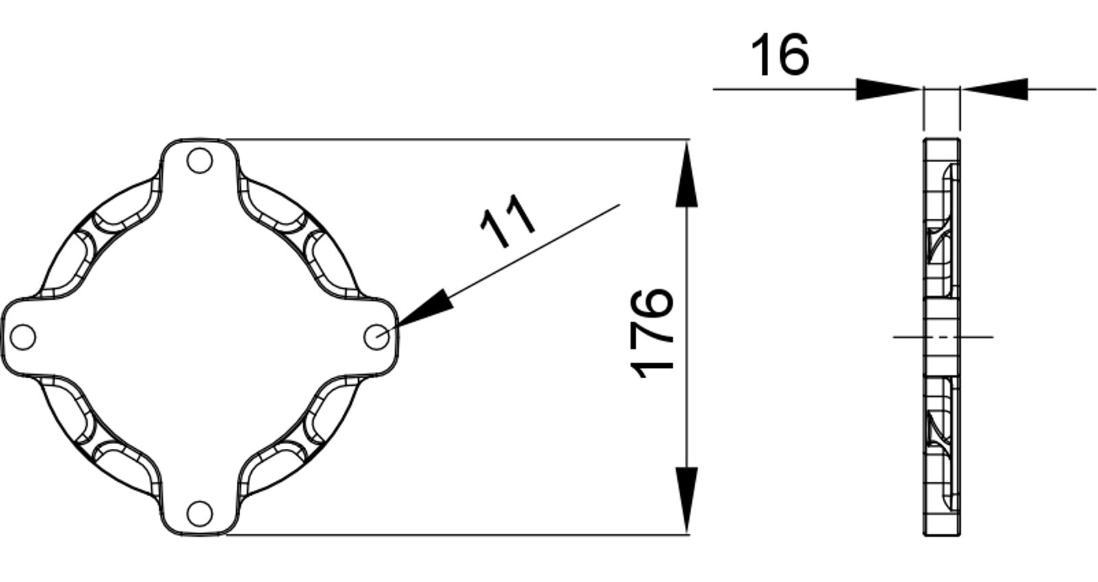 Compressed air tubes fittings and valves caps technical drawing 4| piping system | OMI