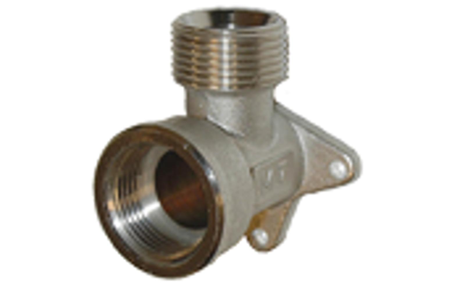 Compressed air tubes fittings and valves wall bearing elbows technical drawing 6| piping system | OMI