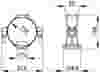 Compressed air tubes fittings and valves drops technical drawing 27| piping system  | OMI