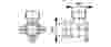 Compressed air tubes fittings and valves wall bearing elbows technical drawing 7| piping system  | OMI
