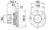 Compressed air tubes fittings and valves pipe flange adaptor technical drawing 1| piping system  | OMI