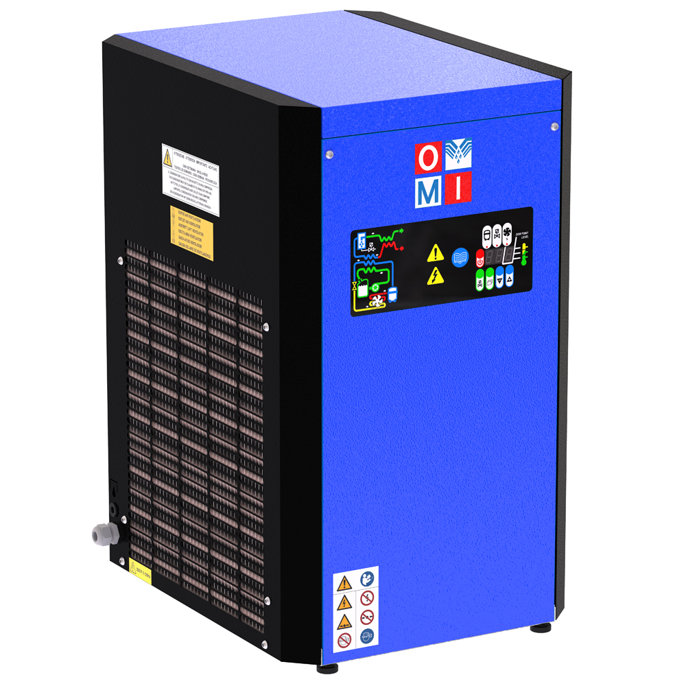 Refrigeration air dryers energy saving dryers product image 2 on white  background| compressed air treatment | OMI