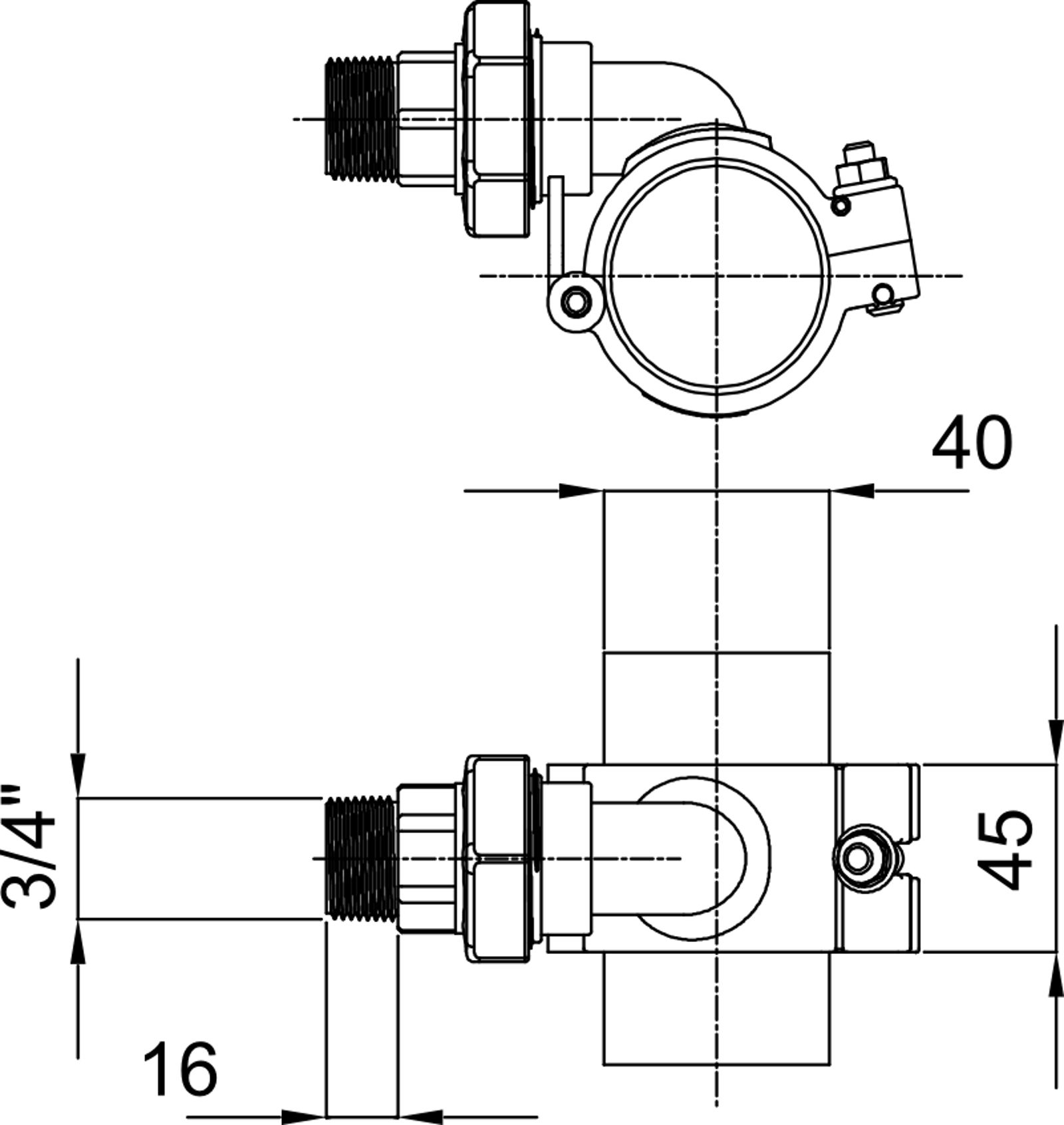 Compressed air tubes fittings and valves drops technical drawing 7| piping system | OMI