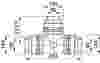 Compressed air tubes fittings and valves tee technical drawing 6| piping system  | OMI