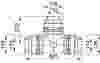 Compressed air tubes fittings and valves tee technical drawing 7| piping system  | OMI