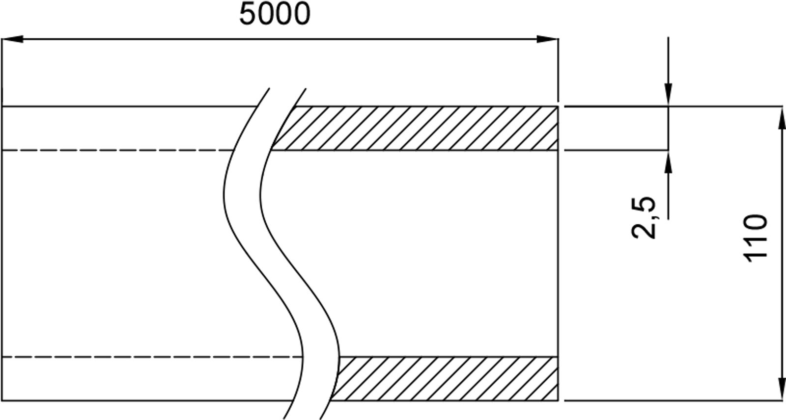 Compressed air tubes fittings and valves tubes technical drawing 11| piping system | OMI