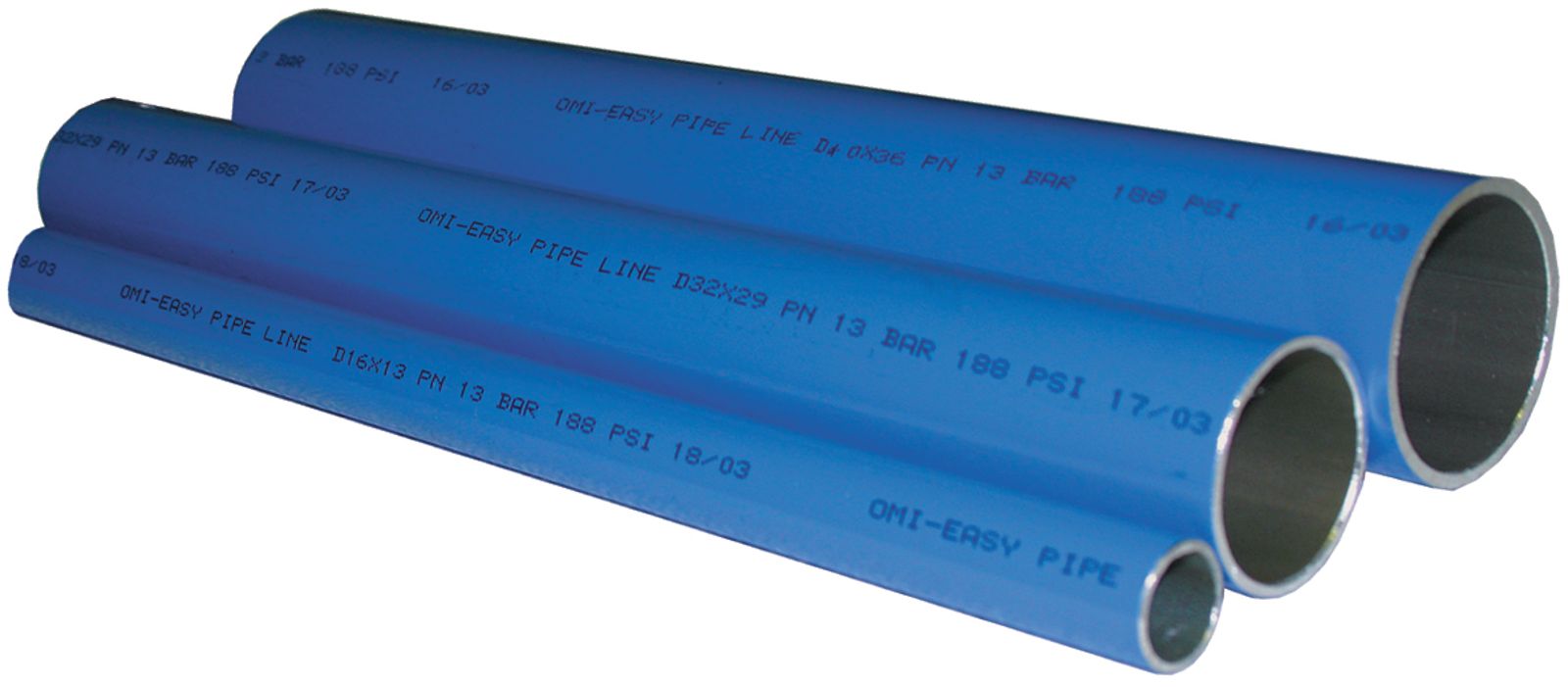 Compressed air tubes fittings and valves tubes product image 1 on white background| piping system | OMI