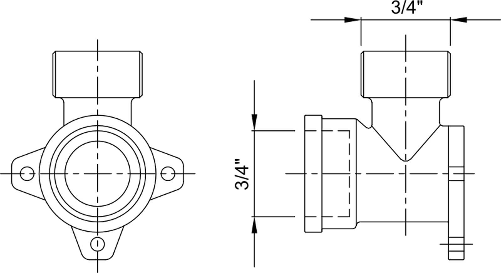 Compressed air tubes fittings and valves wall bearing elbows technical drawing 3| piping system | OMI