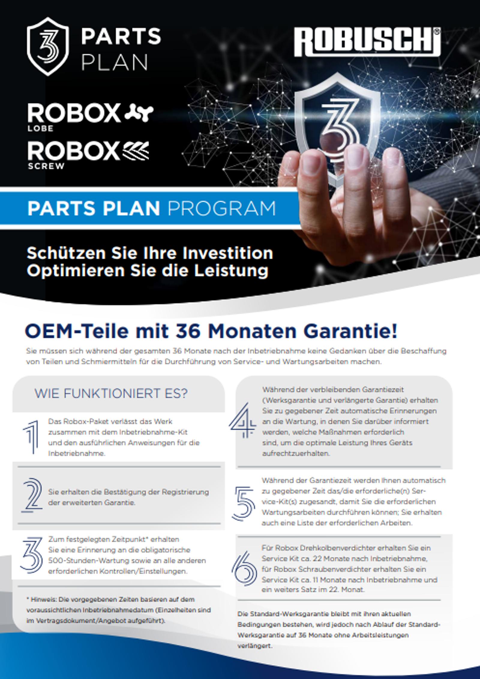 Robox Parts Plan Program for Aftermarket Flyer