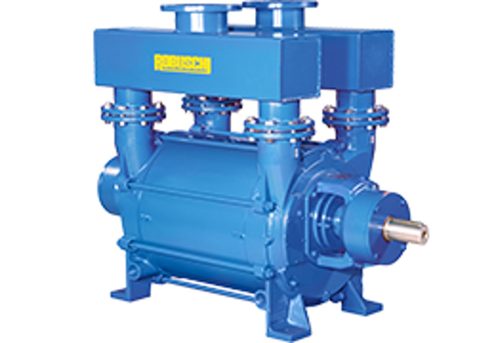 Robuschi RVS Vakuumpumpe Vorderansicht von rechts