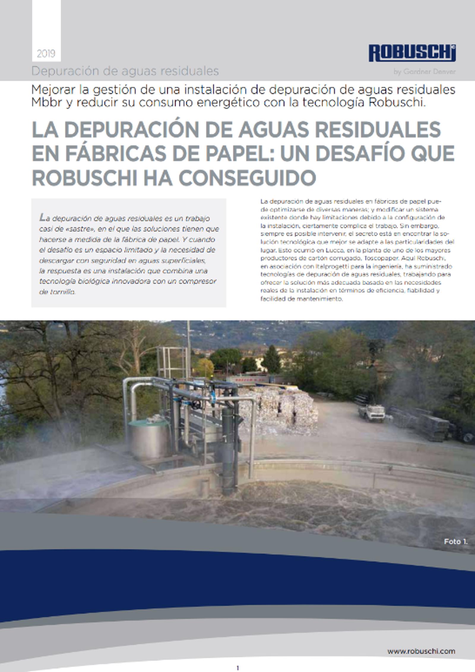 Paper Mill WWT: A Challenge Robuschi Won Case Study