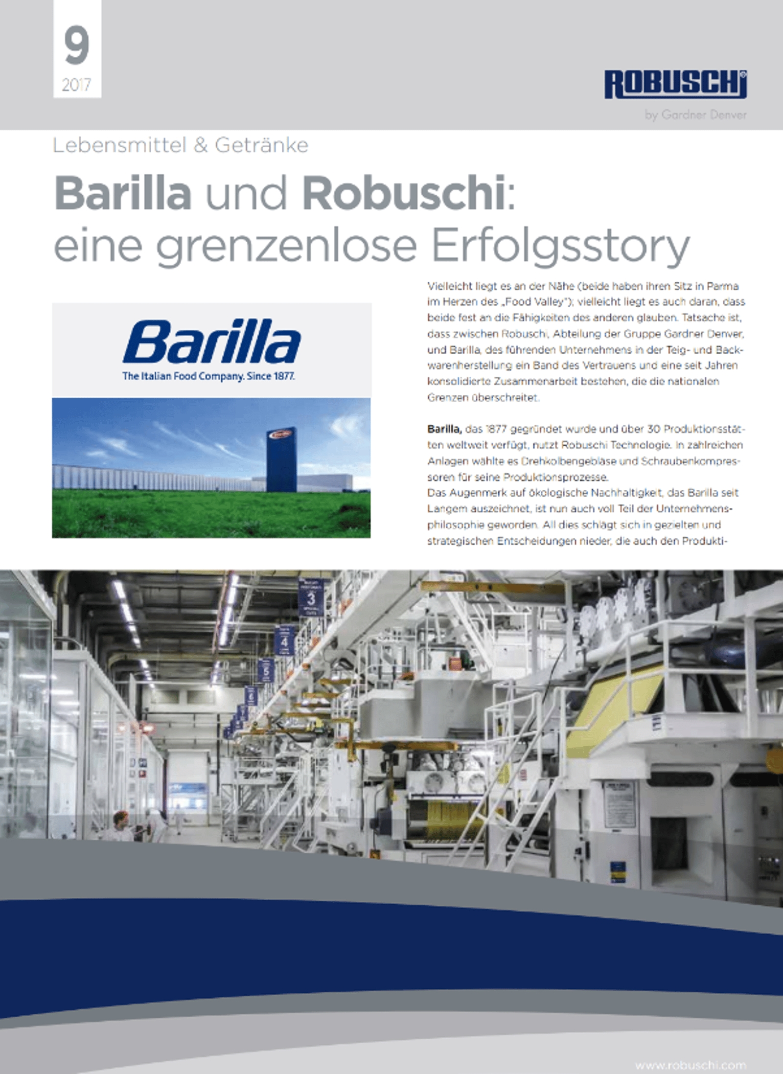 Barilla und Robuschi: Erfolgsgeschichte ohne Grenzen
