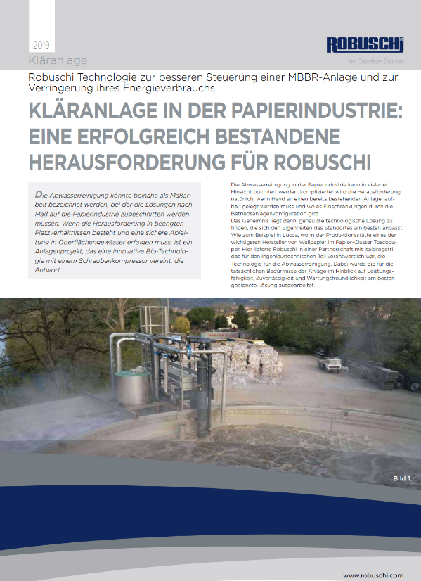 Paper Mill WWT: A Challenge Robuschi Won Case Study