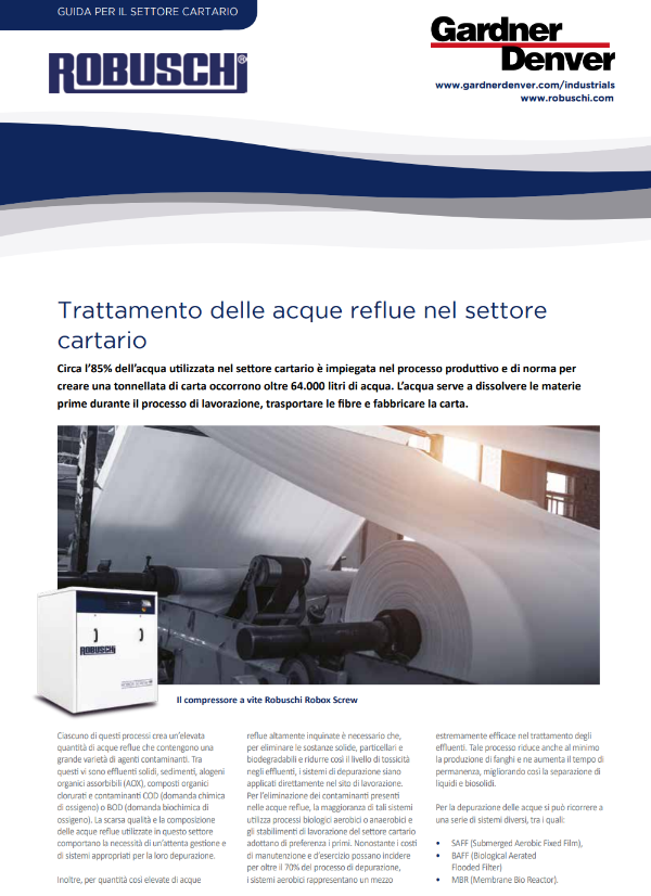 Treating Wastewater in the Pulp and Paper Industry White Paper