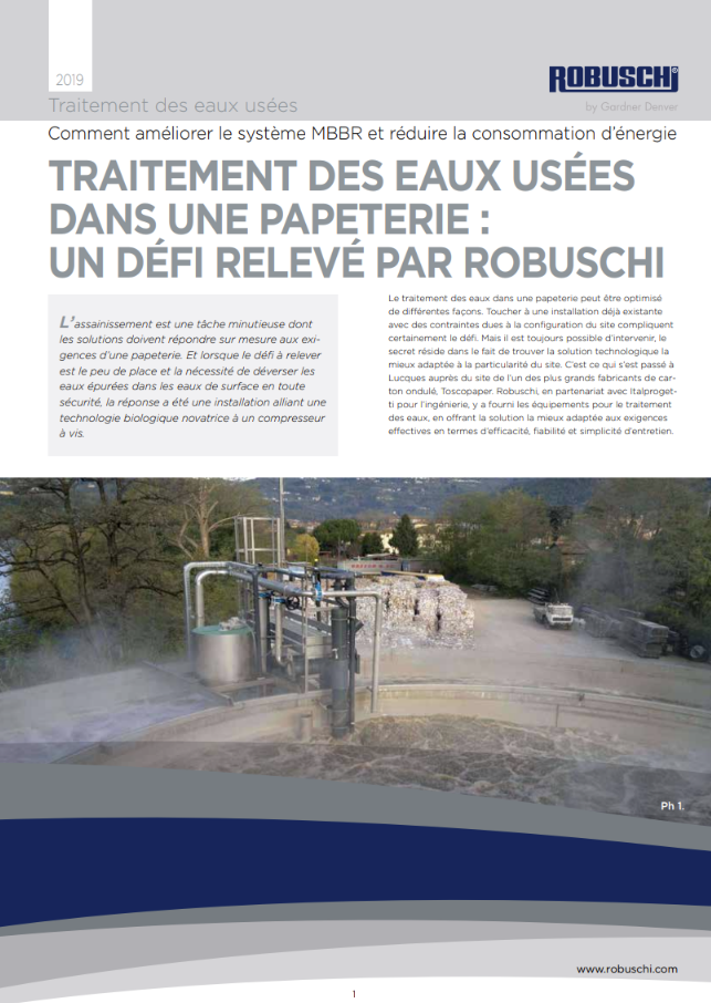 Paper Mill WWT: A Challenge Robuschi Won Case Study