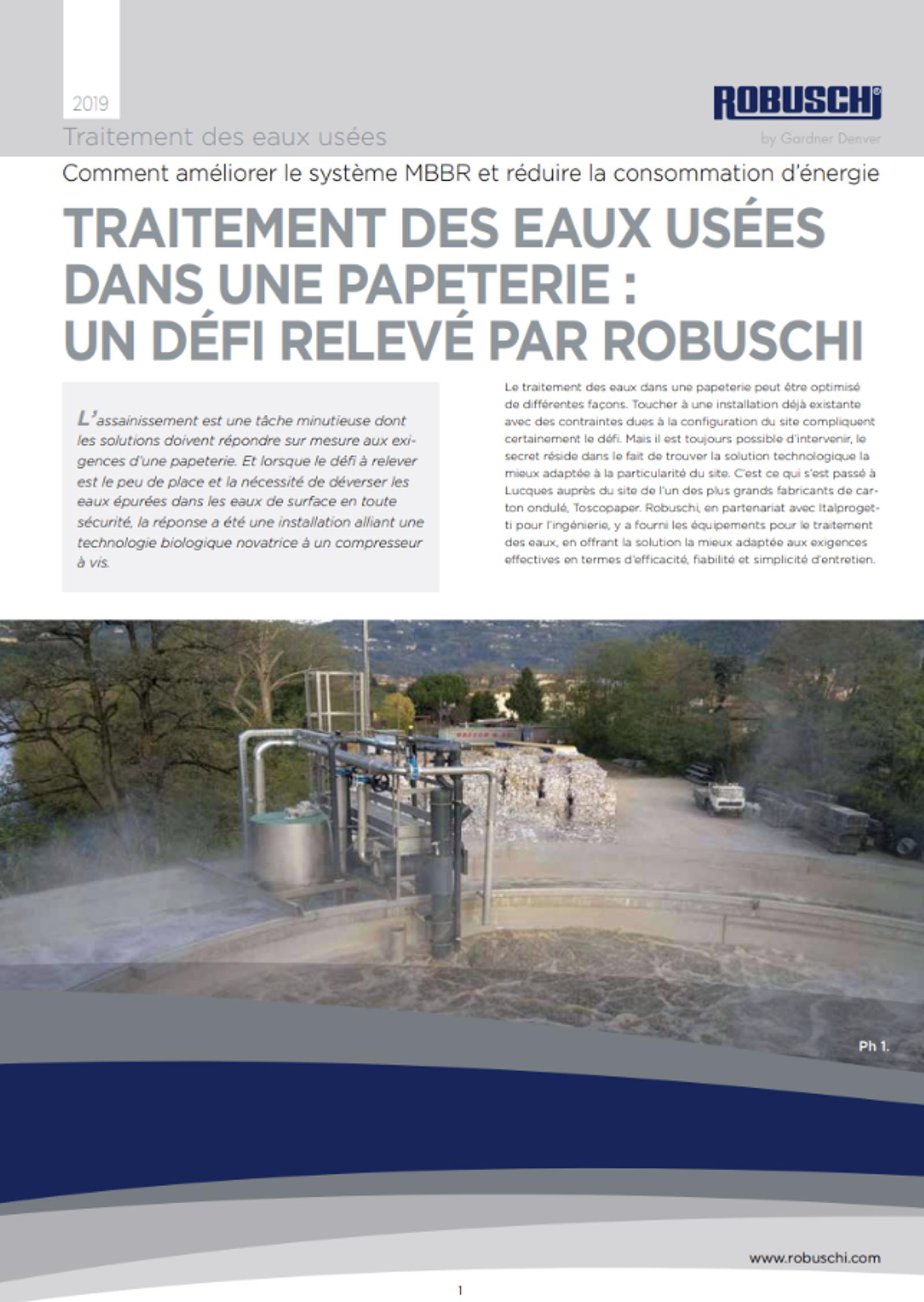 Paper Mill WWT: A Challenge Robuschi Won Case Study