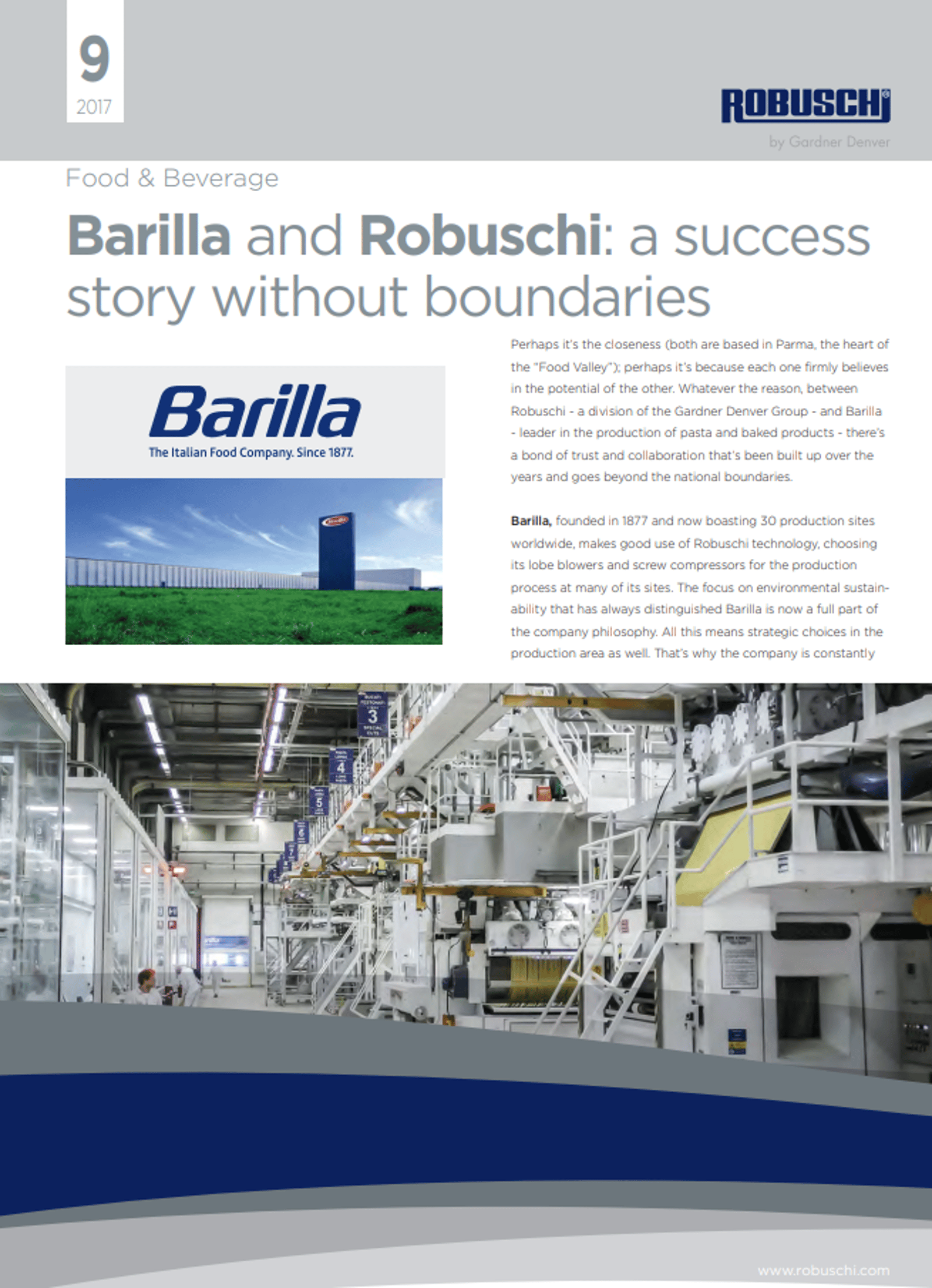 Barilla and Robuschi: Success Story Without Boundaries