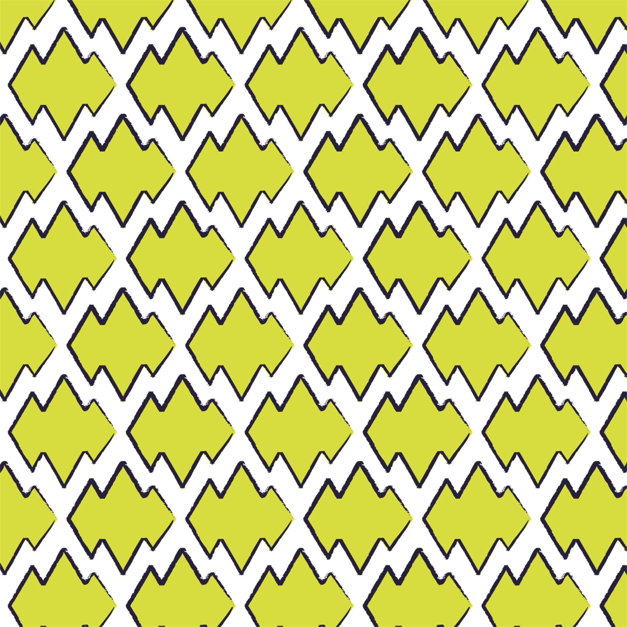 Artistic Diamonds Outlined