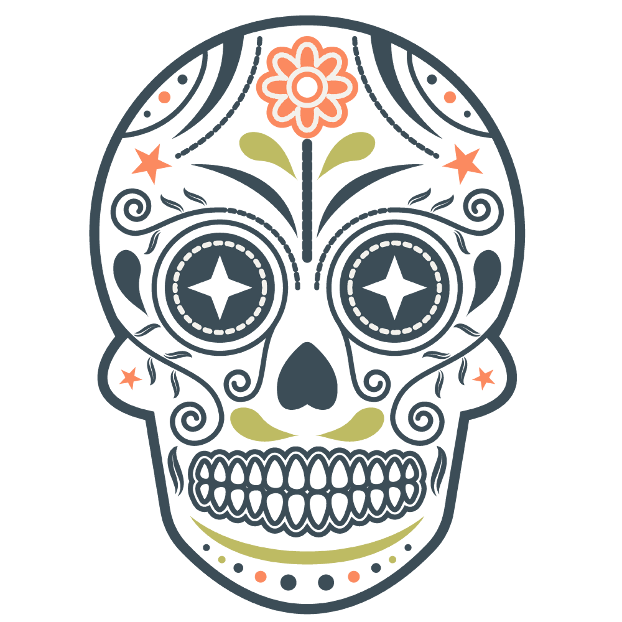 Day of the Dead Skull Mask 4