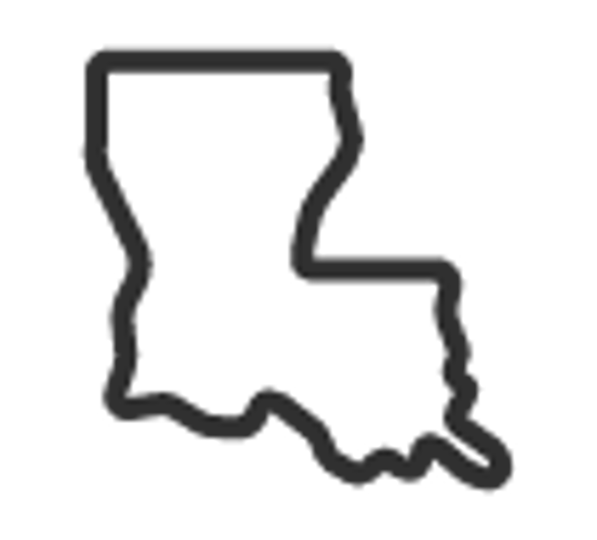 USA Louisiana State Template