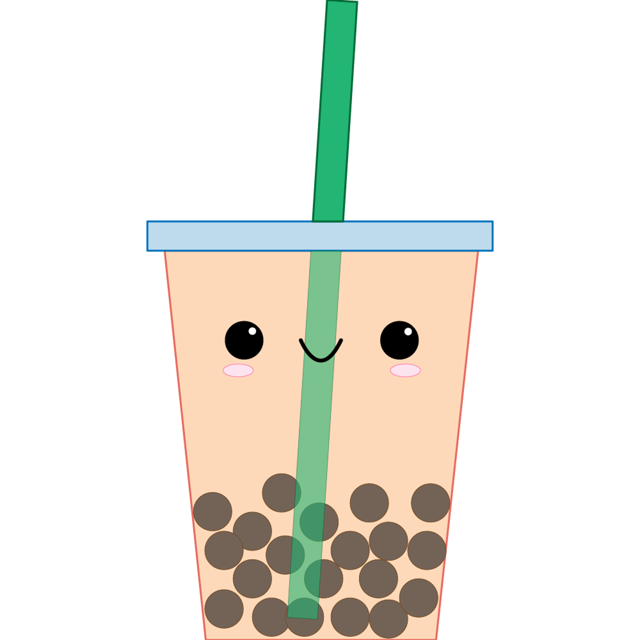 Peach Bubble Tea
