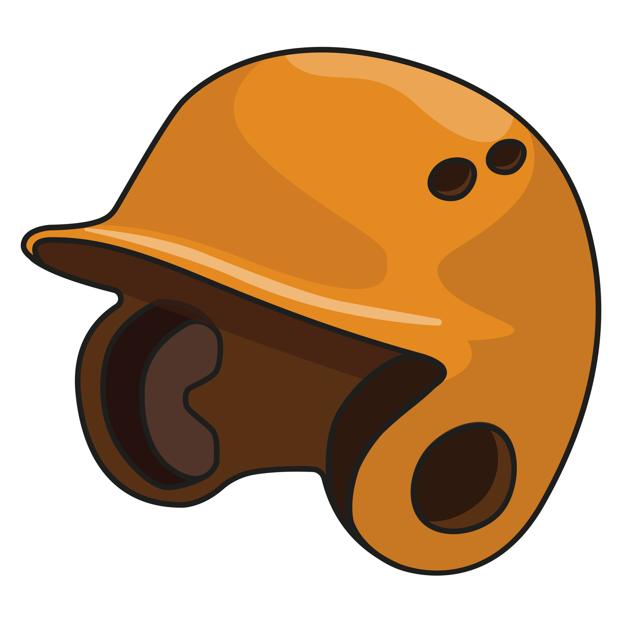 Yellow Baseball Helmet