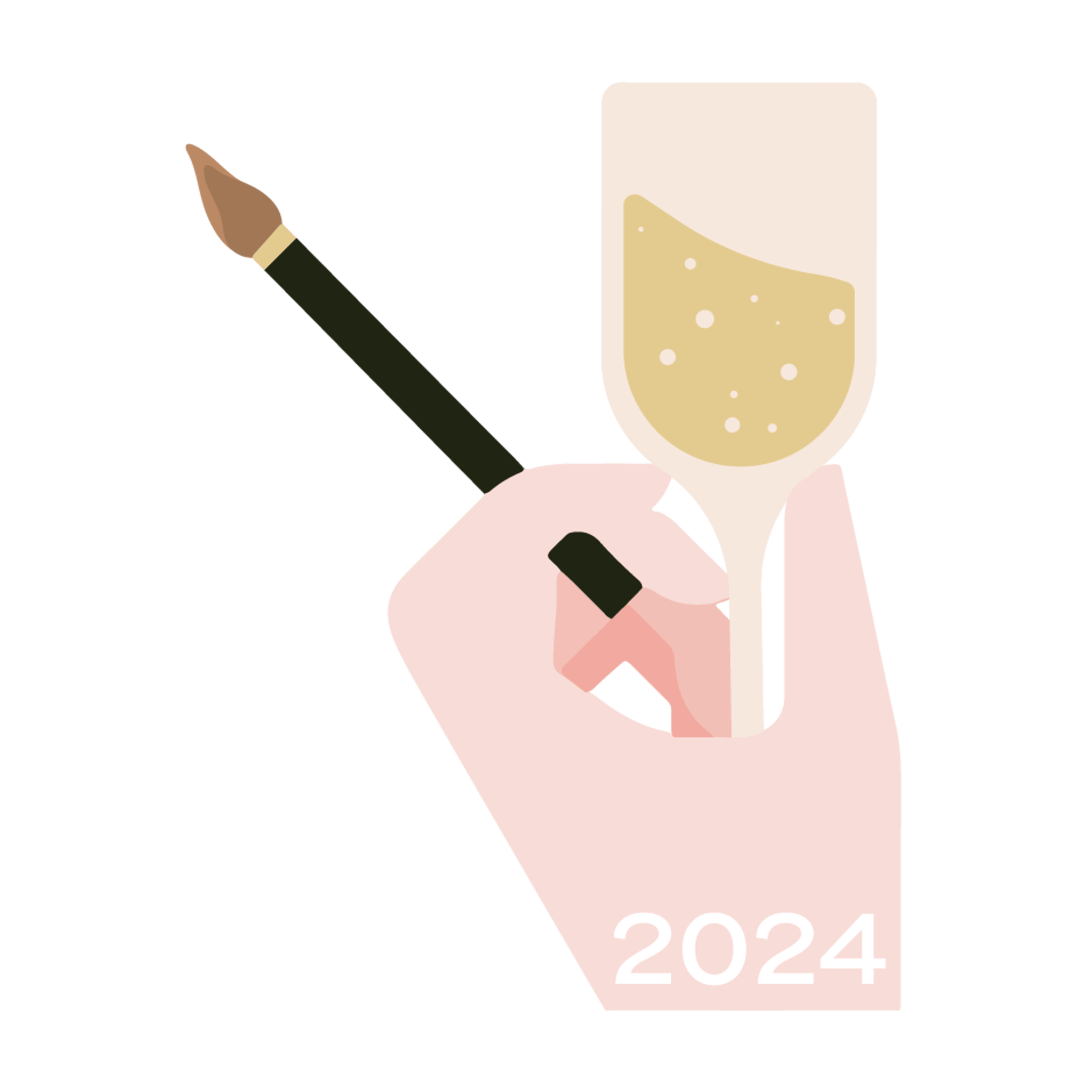 Christmas - 2024 Hand With Paint Brush