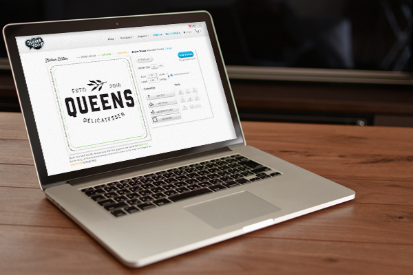 Artisanal food logo being created in the Sticker Maker