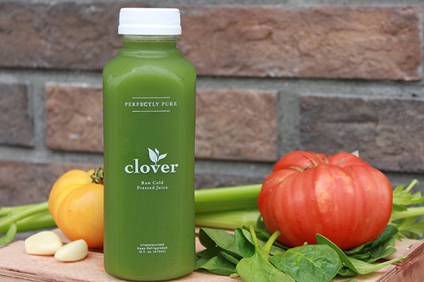 clover organic cold pressed juice